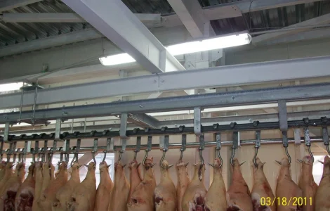 Подвесные пути для мясокомбинатов и холодильных цехов