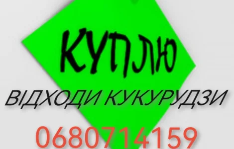 Куплю кукурудзу та відходи кукурудзи