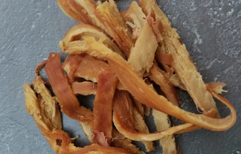 Кальмар смужки в арахісовому маслі