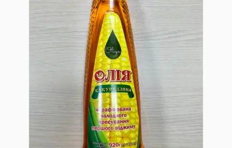 Олія кукурудзяна сира нерафінована холодного віджиму