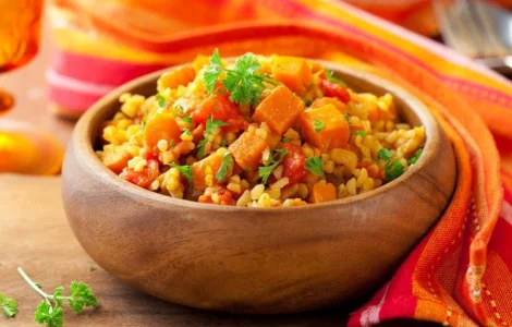 Булгур с овощами