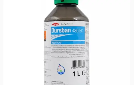 Dursban 480 EC (Дурсбан) 1л – інсектицид-фумігант широкого спектра дії