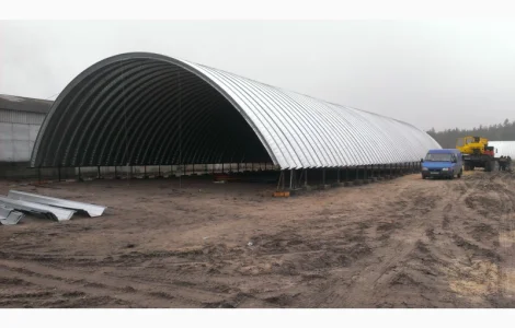 Бескаркасные арочные ангары