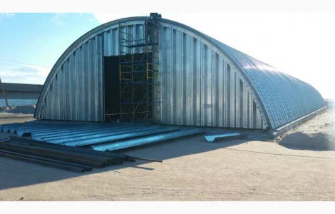 Будівництво безкаркасних арочних ангарів від 300 кв.м.