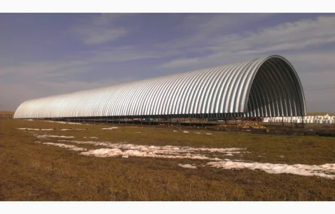 Строительство бескаркасных ангаров