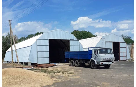 Строительство металлических сборно-разборных ангаров / складов / цехов серии «Кремень-А»