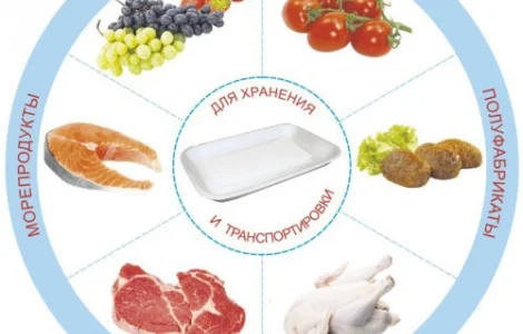 Лоток з спіненого полістиролу для овочів