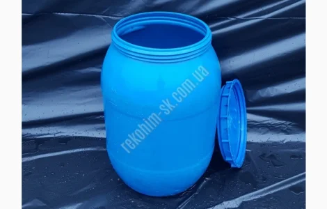 Бочка пластикова, харчова 200л. (б/в) кришка під закрутку