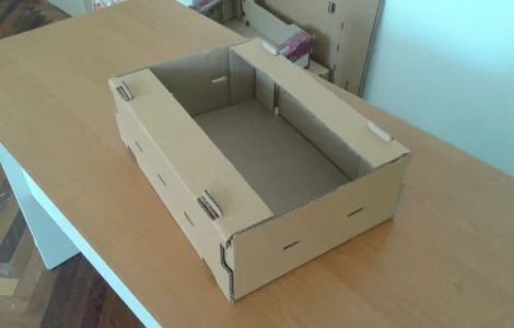 Картонная евро тара для помидора, огурцов, пекинской капусты, яблок