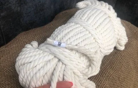 Канат хлопчатобумажный (х/б). Диаметр 8мм -50м