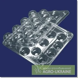 Прозрачная паковка для яиц (куриные, перепелиные)