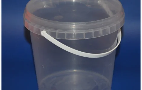 Продам ведро пластиковое прозрачное с крышкой 1л