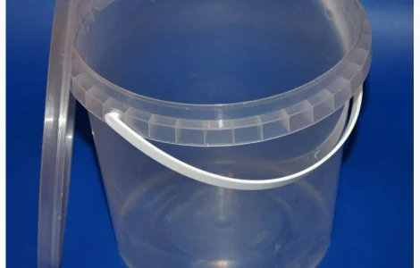 Ведро пластиковое с крышкой 1л