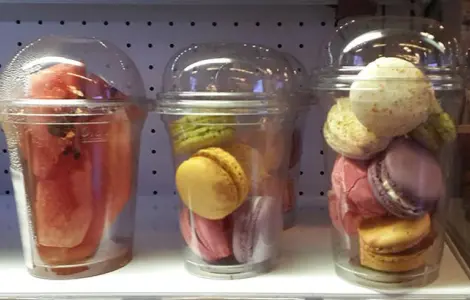 Купольний стакан з кришкою 500 400 300 200мл одноразовий бокал стаканчик для напоїв ягід