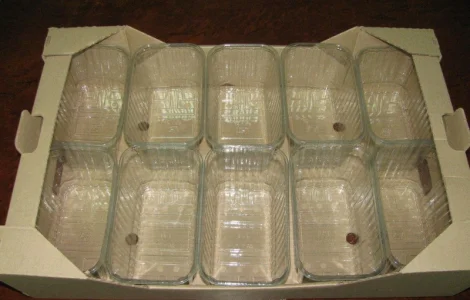 Гофролоток для упаковки 10 пластиковых пинеток 500г