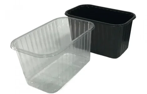 Пинетка - 1000 грамм светлая лоток судок для упаковки ягод клубники малины смородины