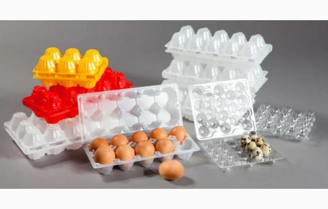 Лоток упаковка на куриные перепелиные яйца пластиковая для яиц гофро тара 10 15 20шт