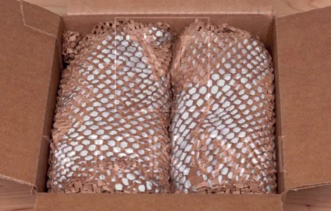 Упаковочная перфорированная сотовая крафт-бумага PaperPack 50 см х 100 м