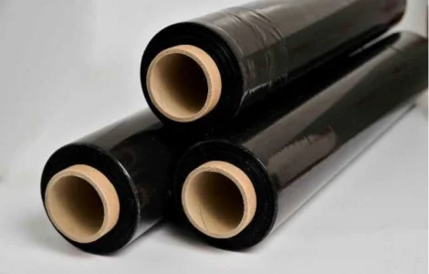 Черная Стрейч пленка 20мкм 500мм х 200м