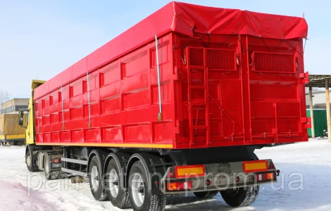 Тент накидка на камаз зерновоз 3, 1х7м из пвх ткани с люверсами(кольцами)