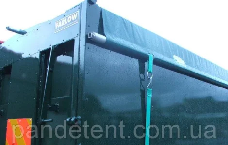 Тент накидка пвх на зерновоз фурнитура:кольца, ремень, скобы, эспандер