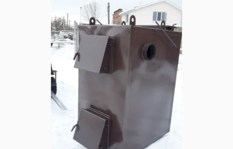 Пиролизный котел воздушного отопления мощностью 50 кВт от производителя