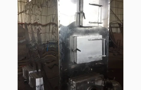 Котёл термомасляный. Масляный котёл. Котёл на лузге