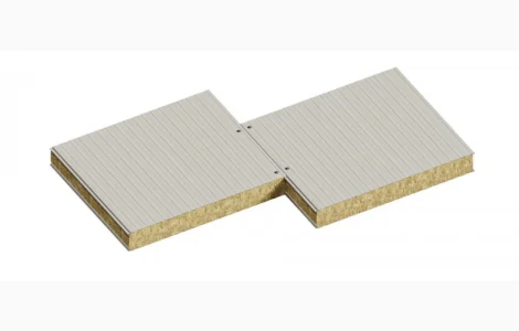 Сендвіч-панелі стінові з наповнювачем мінеральна базальтова вата