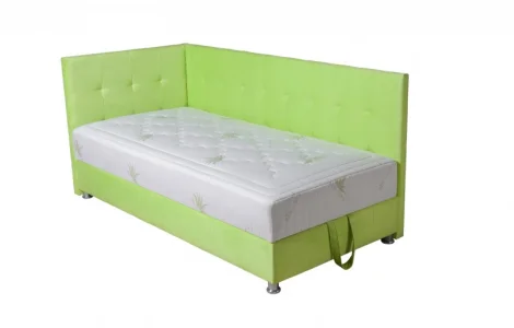 Ліжко "Ніка" кутове 80х190спальне місце з матрацом