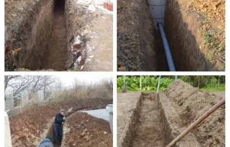 Прокладка кабелей, труб земляные работы