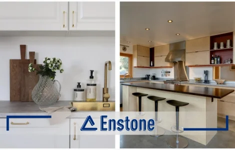 Столешница для кухни из искусственного камня. Кухонная столешница на заказ акриловая