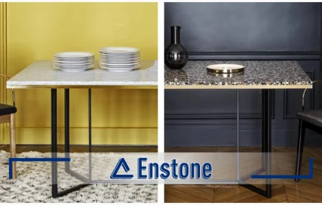 Обеденный стол (искусственный камень акрил) на заказ. Кухонный стол из акрила под заказ