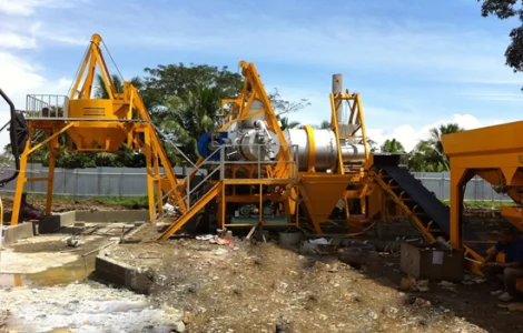 Стационарный асфальтный завод Sinosun QLB30 (30 т/час)