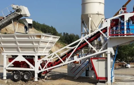 Мобильный бетонный завод Polygonmach Mobile 60 (45-60 м3/час)