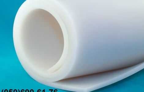 Резина силиконовая термостойкая, в рулонах, толщиной 2-10 мм