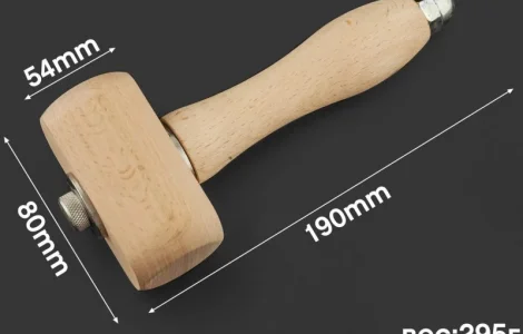 Молоток деревянный колотушка для работы с кожей