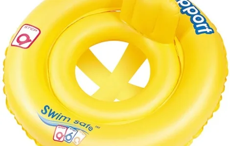 Надувной круглый детский плотик Swim Safe с трусиками