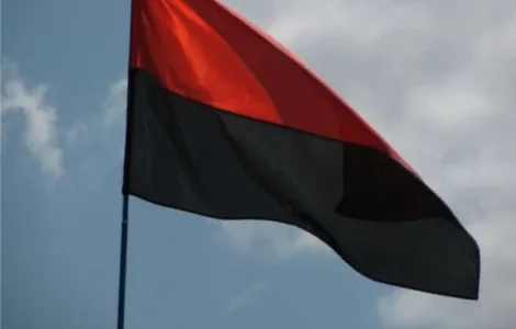 Прапор ОУН, УПА, великий, розмір: 140х90 см