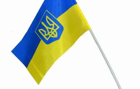 Прапорець "України" на паличці з присоскою