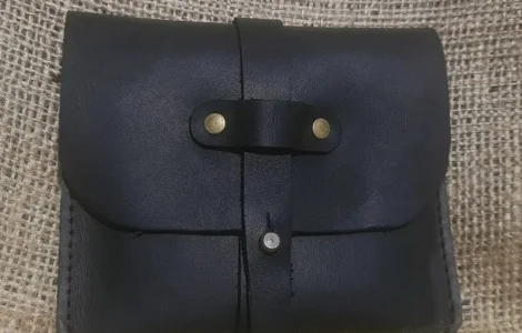 Шкіряний гаманець ′Roll up′ ручної роботи