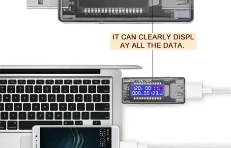 USB Тестер Keweisi KWS-V20 амперметр вольтметр вимірювач ємності акумулятор