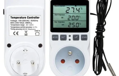 Автоматичний Цифровий Терморегулятор в розетку на 16 А