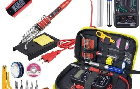 Набір інструментів для паяння 18 в 1 паяльник JCD908S 80W