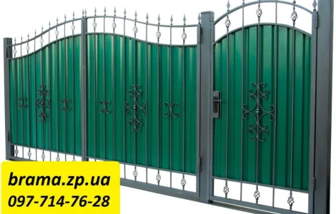 Ворота распашные гаражные. Калитки