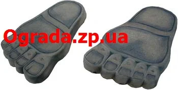 Тротуарная плитка "Стопа Великана".Садовая дорожка "Следы"