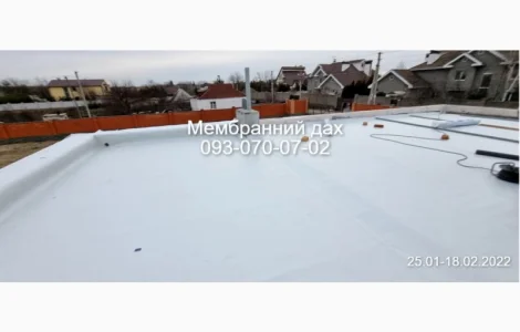 Монтаж ПВХ та ТПО покрівель. Мембранна покрівля