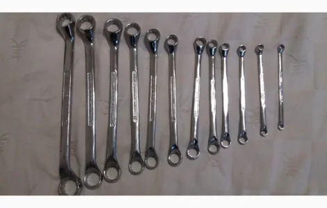 Набор ключей накидных изогнутых 12 шт 6-32 KINZO Голандия профи