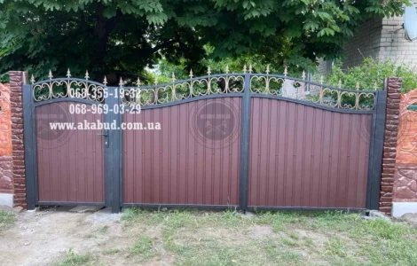 Распашные ворота, откатные ворота, навесы, козырьки, балконные ограждения, заборы