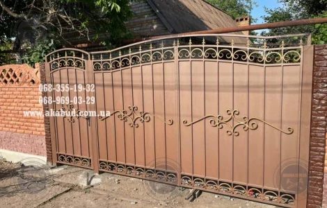 Распашные ворота, откатные ворота, навес, беседка, забор, перила