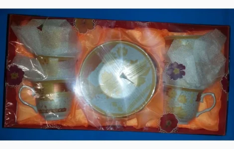 Кофейный фаянсовый набор на 6 персон